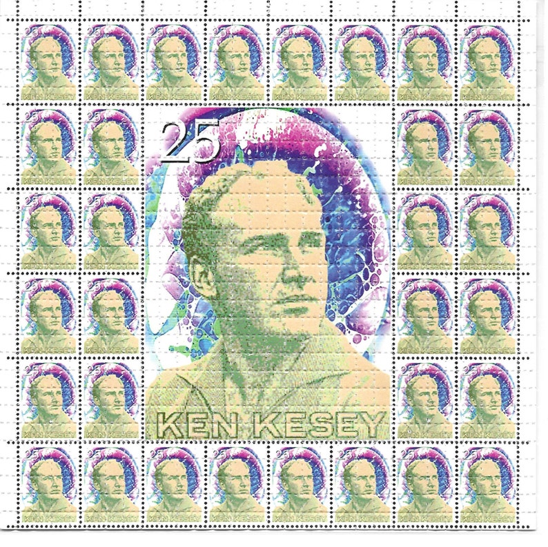 Ink Blotter Paper - Kesey Stamps مخدر LSD حمض الحرة