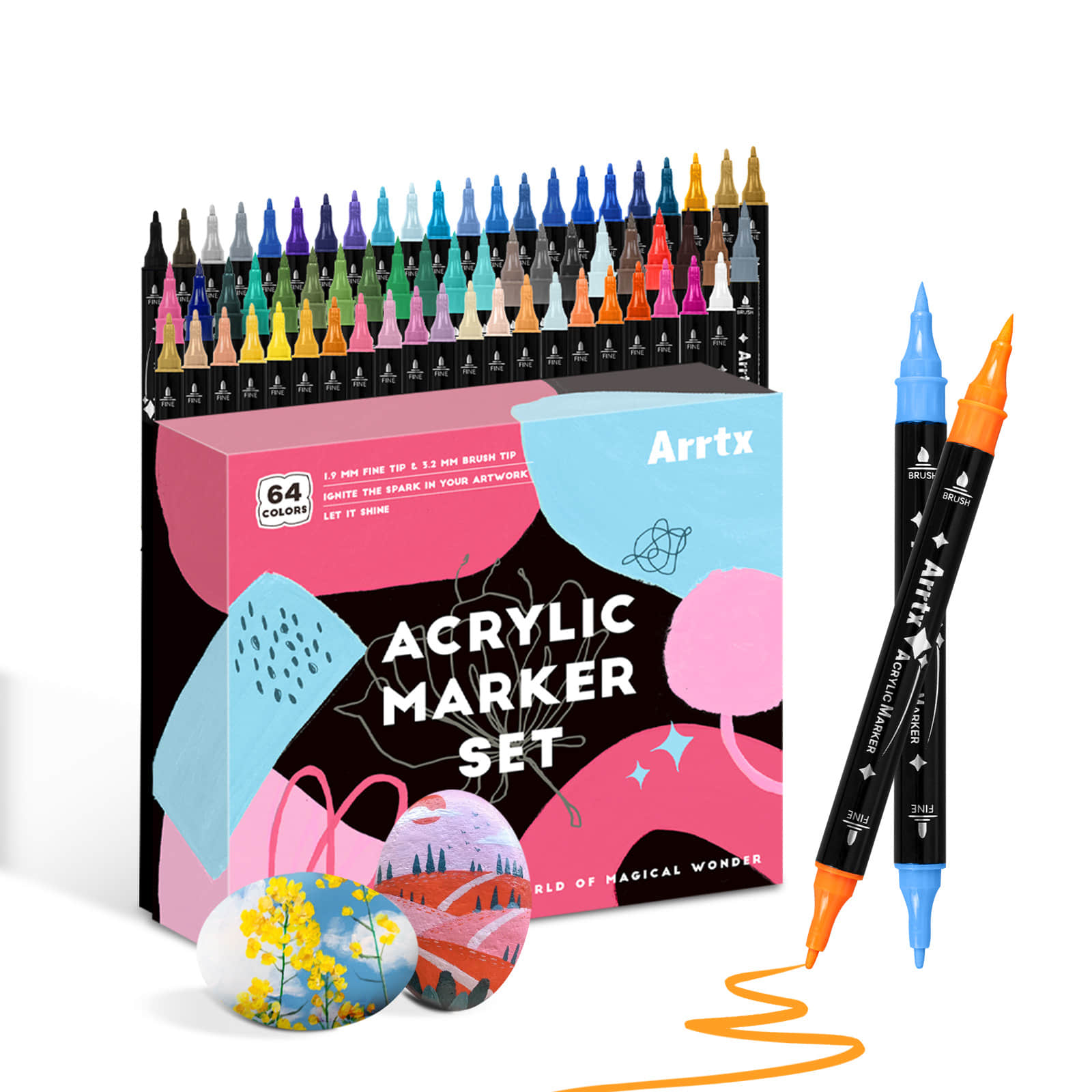 Copic Marker Classic - أقلام طلاء أكريليك مكونة من 64