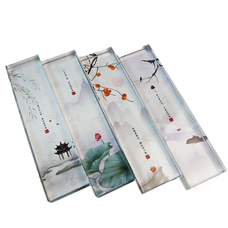 Book Weight Glass - ثقالة الورق الزجاجية الصينية التقليدية -