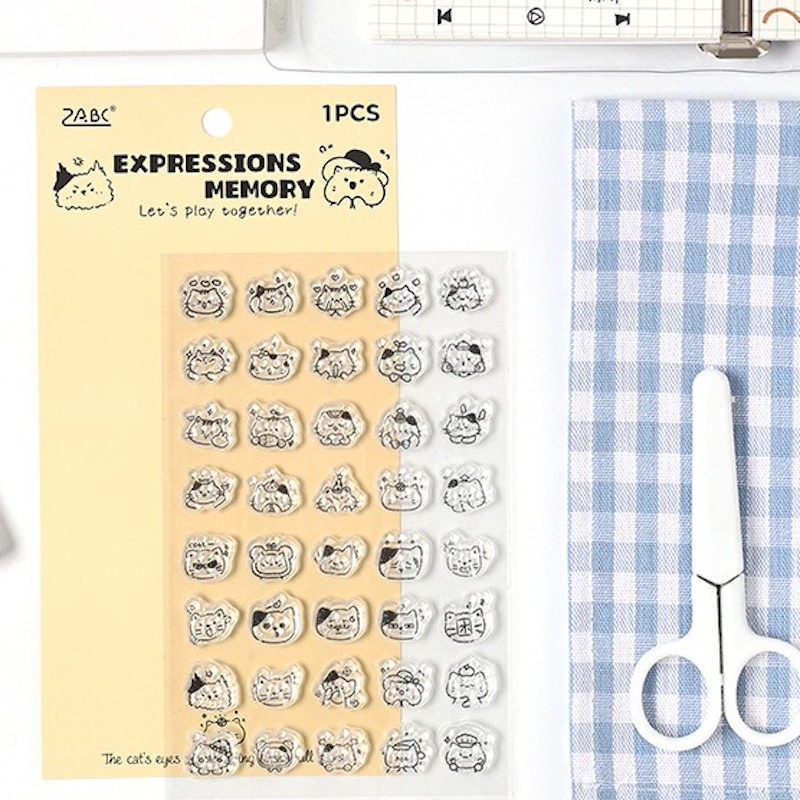 مجموعة طوابع شفافة صغيرة لطيفة - مراجعة Rubber Date Stamp وسعره