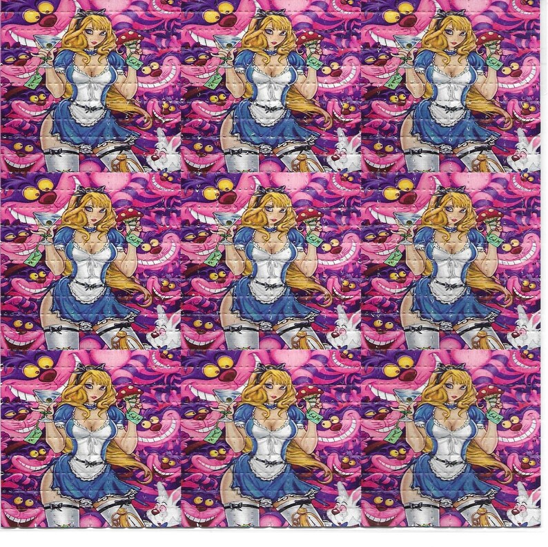مثير أليس مخدر LSD حمض الحرة ب - مراجعة Ink Blotter Paper وسعره