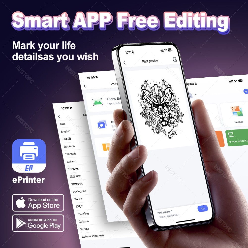 طابعة استنسل الوشم الصغيرة AIM - مراجعة Ink Blotter Paper وسعره